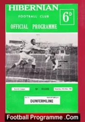 Hibernian Hibs v Dunfermline Athletic 1965 – Alex Ferguson