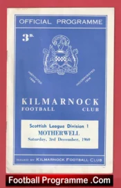 Kilmarnock v Motherwell 1960
