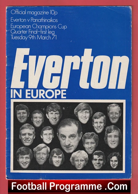 Everton v Panathinaikos 1971 - Everton In Europe - Image 2