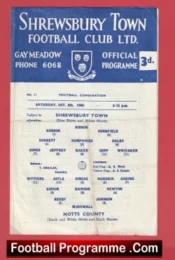 Shrewsbury Town v Notts County 1960
