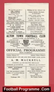 Alton Town v Enfield 1970s + Insert Sheet
