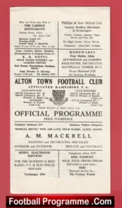 Alton Town v Enfield 1970s + Insert Sheet