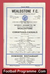 Wealdstone v Corinthian Casuals 1965