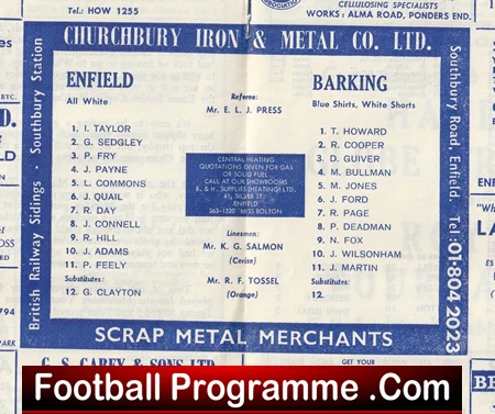 Enfield v Barking 1969 - Image 3