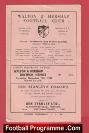Walton Hersham v Dulwich Hamlet 1959