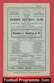 Hendon v Tooting Mitcham 1959