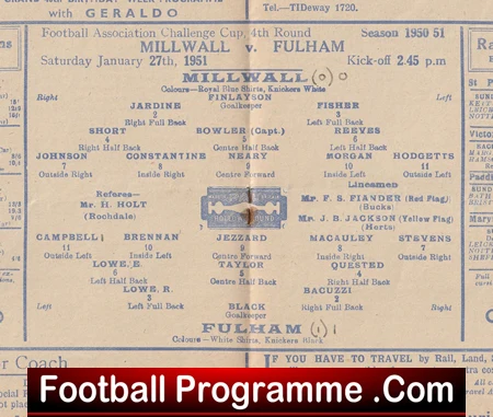Millwall v Fulham 1951 - Image 3