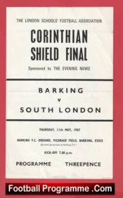Barking v South London 1967 – Corinthian Shield Cup Final