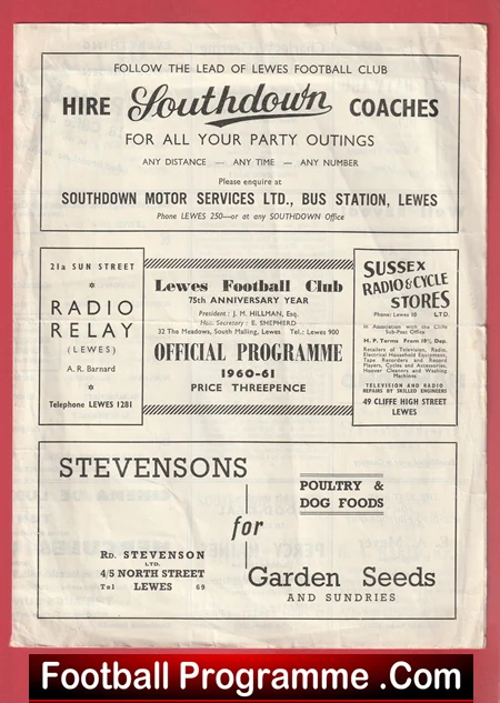 Lewes v Moulsecoomb Rovers 1960 - FA Amateur Cup - Image 2