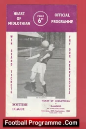 Heart Of Midlothian v Glasgow Rangers 1968