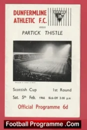Dunfermline Athletic v Partick Thistle 1966 – Scottish League