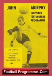 John Murphy Testimonial Benefit Match Ayr United 1975 – AGF Aarhus