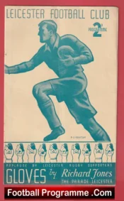 Leicester Rugby v Plymouth Albion 1937 – 1930s Rugby Programme