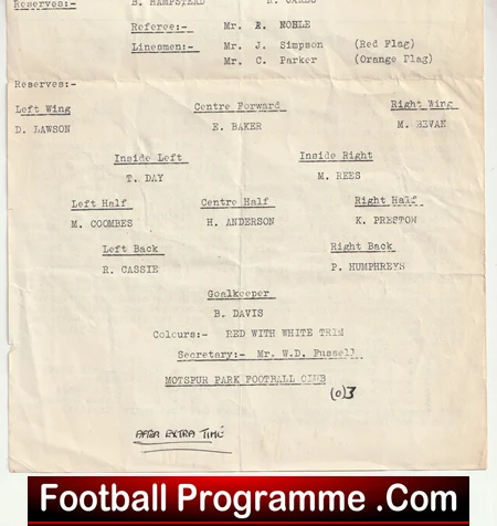 Ashtead Youth v Montspur Park 1963 + Flyer Poster Ticket Carshalton - Image 6