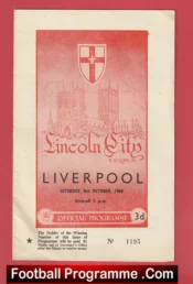 Lincoln City v Liverpool 1960
