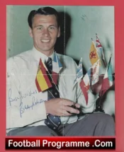 England Bobby Robson Autograph Signed Picture 1960s