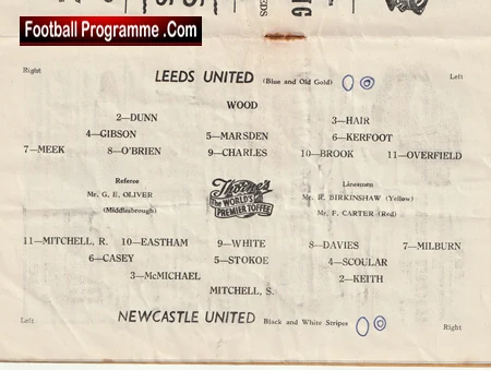 Leeds United v Newcastle United 1957 - Image 3