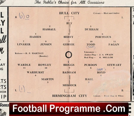 Hull City v Birmingham City 1951 - Image 3