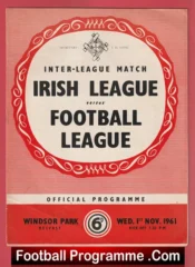 Irish League v English Football League 1961 – Belfast