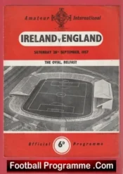 Ireland v England 1957 – Amateur International Belfast