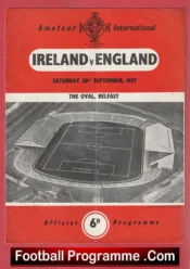 Ireland v England 1957 – Amateur International Belfast
