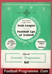 Irish League v Football League Ireland 1954 – Windsor Park Belfast