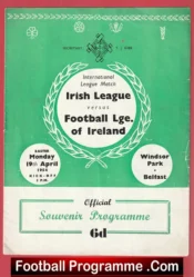 Irish League v Football League Ireland 1954 – Windsor Park Belfast