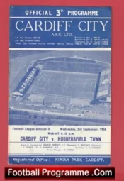 Cardiff City v Huddersfield Town 1958