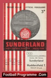 Sunderland v Huddersfield Town 1959