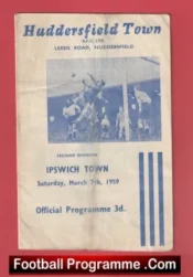 Huddersfield Town v Ipswich Town 1959