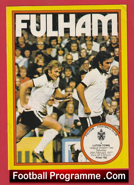 Fulham v Luton Town 1977 - Bobby Moore - Image 2