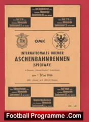 Germany Speedway Programme 1964 – German