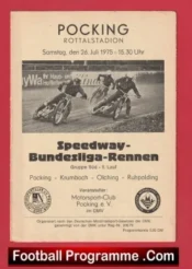 Germany Speedway Programme 1975 – German