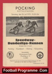 Germany Speedway Programme 1975 – German