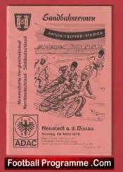 Germany Speedway Programme 1976 – German