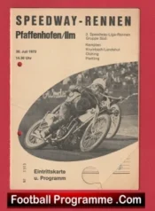Germany Speedway Programme 1972 – German