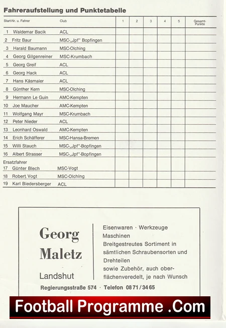 Germany Speedway Programme 1980 - German - Image 3