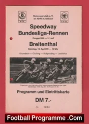 Germany Speedway Programme 1975 – German