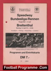 Germany Speedway Programme 1975 – German