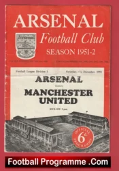 Arsenal v Manchester United 1951 – Man United 1950’s