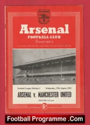 Arsenal v Manchester United 1952 – Man United 1950’s