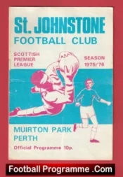 St Johnstone v Glasgow Celtic 1975