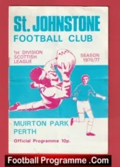 St Johnstone v Dumbarton 1977