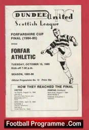 Dundee United v Forfar Athletic 1985 – Cup Final