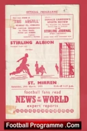 Stirling Albion v St Mirren 1959 – 1950s Scotland
