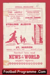 Stirling Albion v St Mirren 1959 – 1950s Scotland