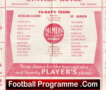 Stirling Albion v St Mirren 1959 - 1950s Scotland - Image 3