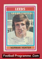 Leeds United Norman Hunter Autographed Signed Football Card