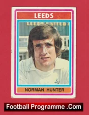 Leeds United Norman Hunter Autographed Signed Football Card