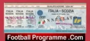 Italy v Scotland 1993 – World Cup Ticket Roma